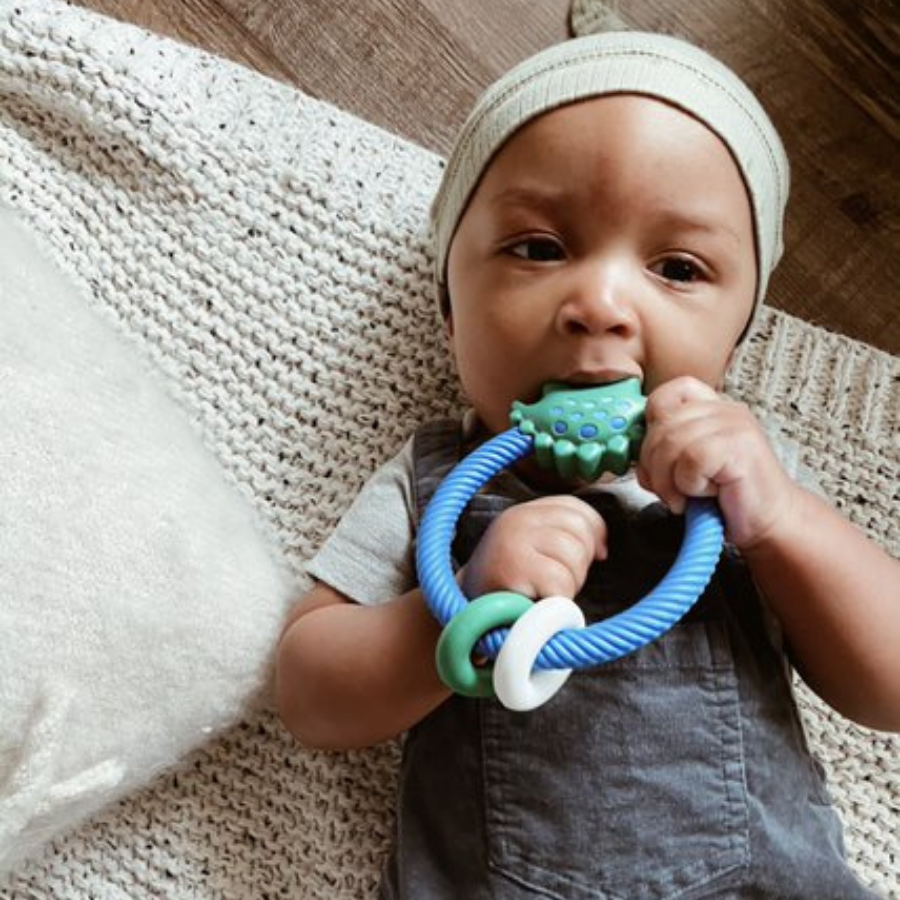 Ritzy Rattle™ Silicone Teether Rattles Baby Accessory Maple & Co. Boutique