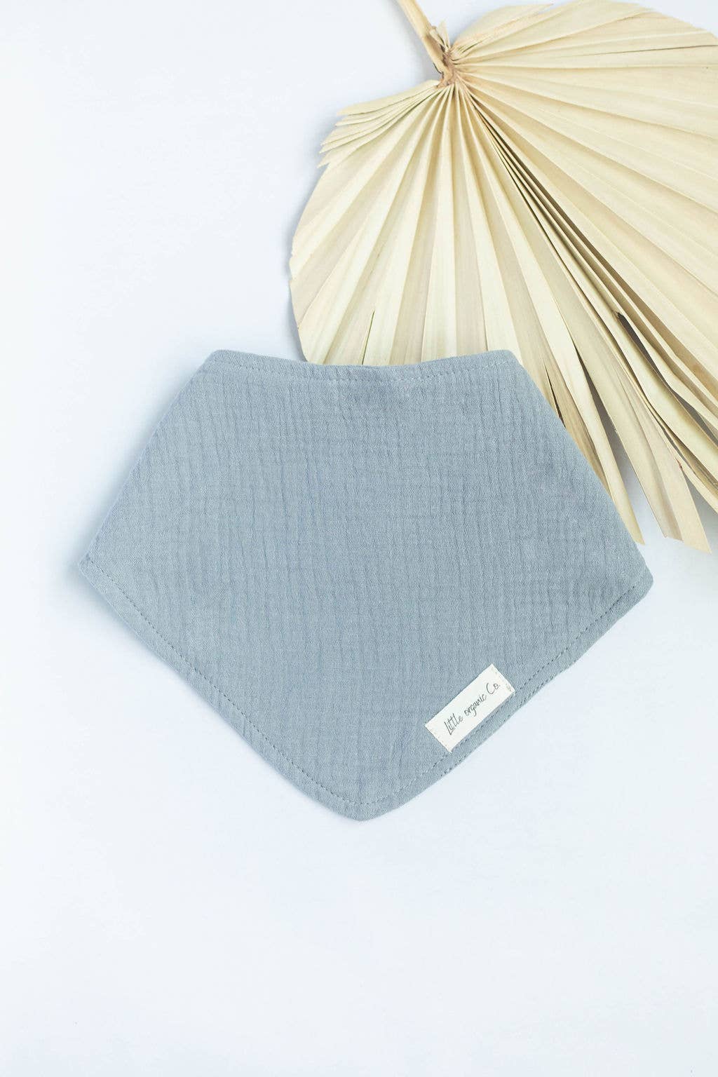 Organic Bandana Baby Bibs (Soft Muslin Fabric) Baby Accessory Maple & Co. Boutique Light Grey