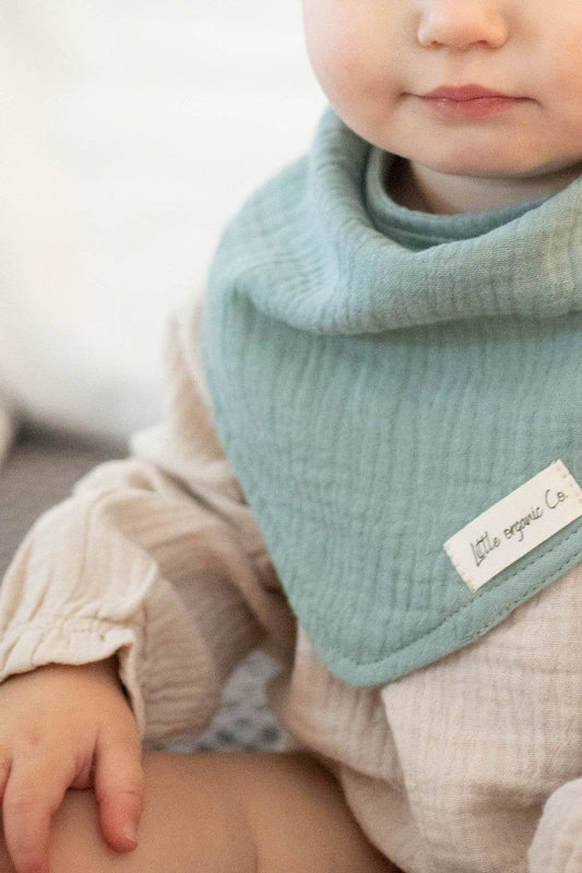 Organic Bandana Baby Bibs (Soft Muslin Fabric) Baby Accessory Maple & Co. Boutique