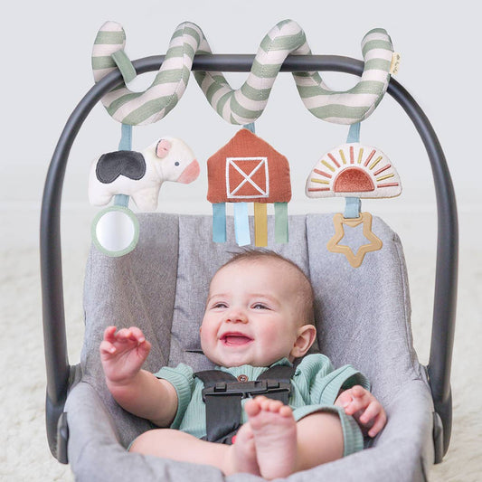 Itzy Bitzy Spiral Car Seat Activity Toy Farm baby essentials Maple & Co. Boutique