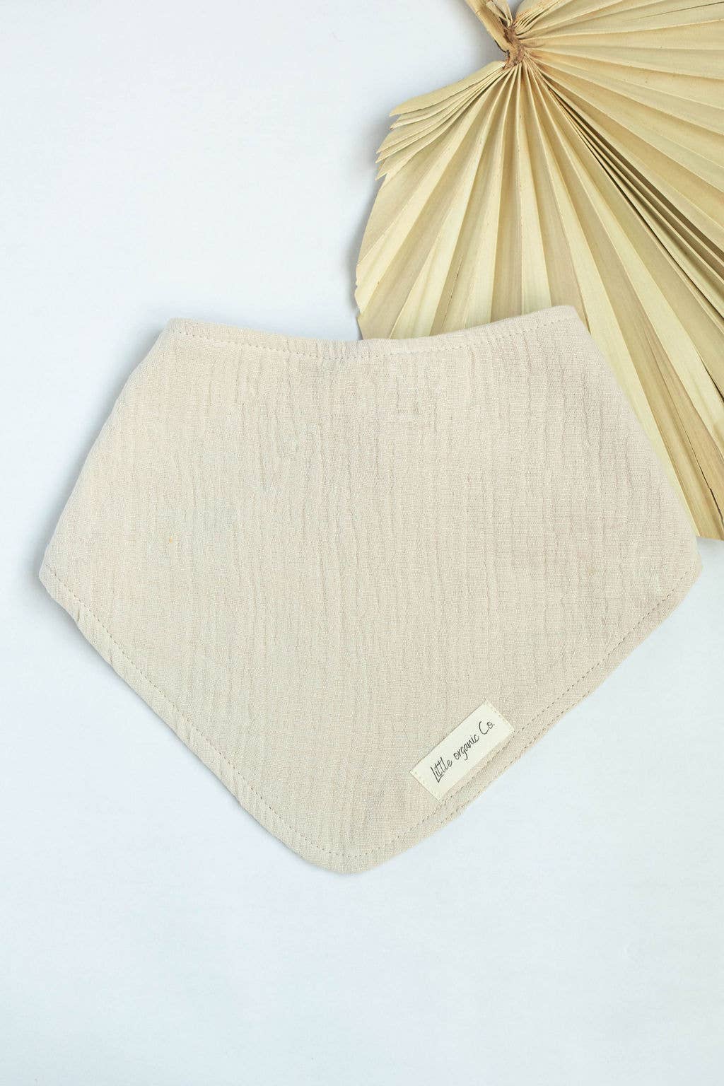 Organic Bandana Baby Bibs (Soft Muslin Fabric) Baby Accessory Maple & Co. Boutique Oatmeal