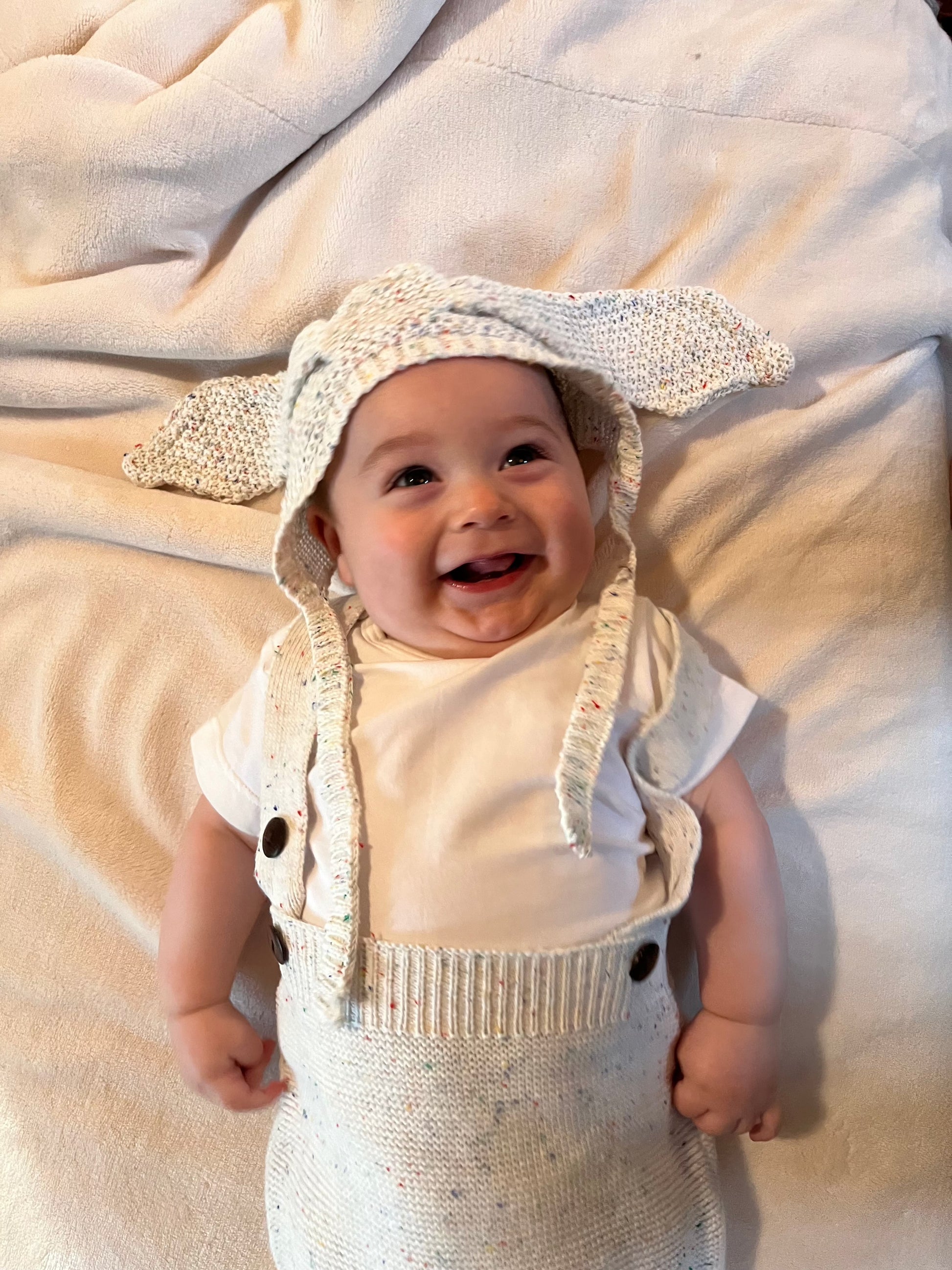 Knit Bunny Bonnet - Sugar Sprinkles Baby Accessory Maple & Co. Boutique