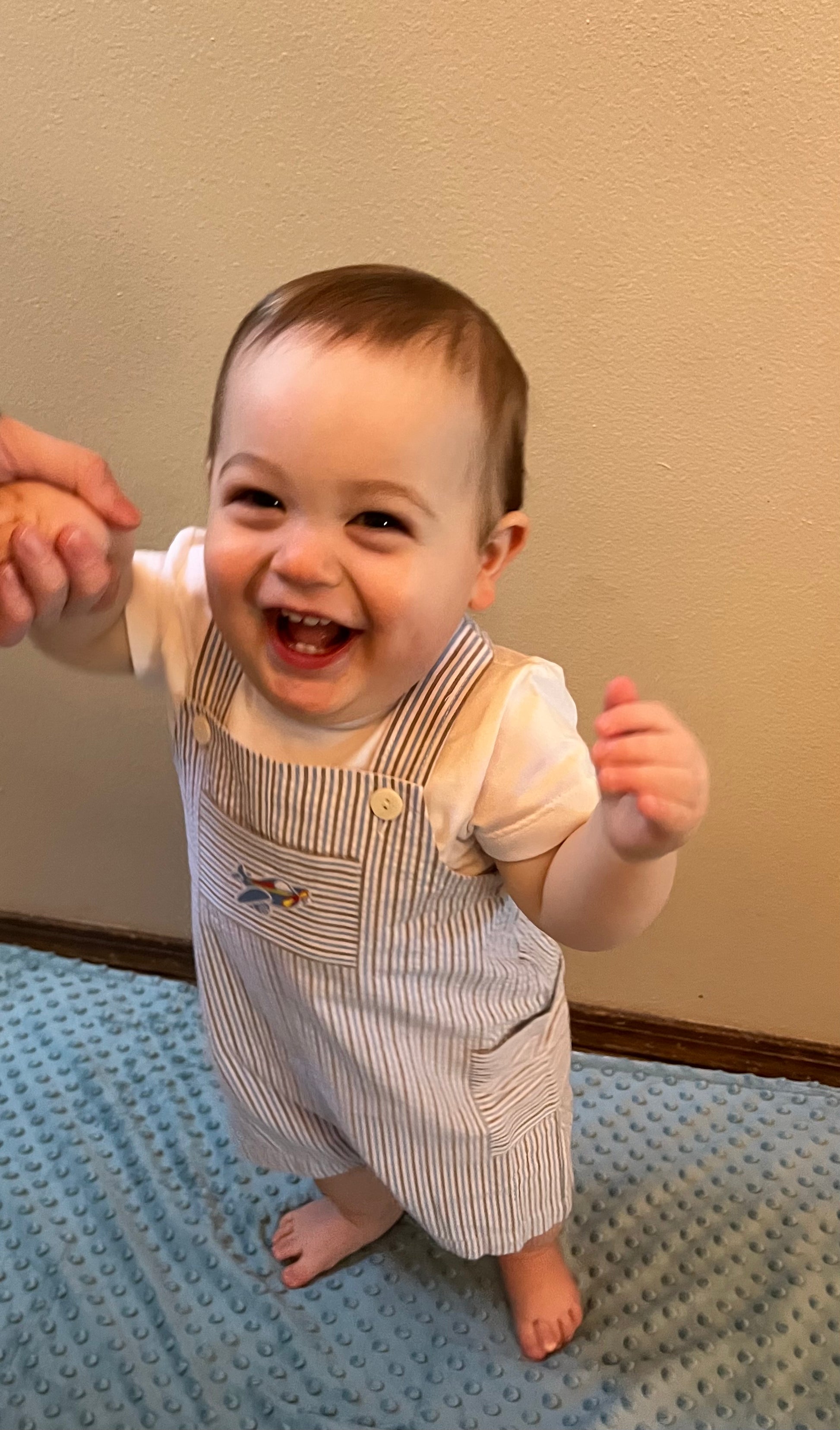 Striped Airplane Overalls + Tee Baby Clothes Maple & Co. Boutique