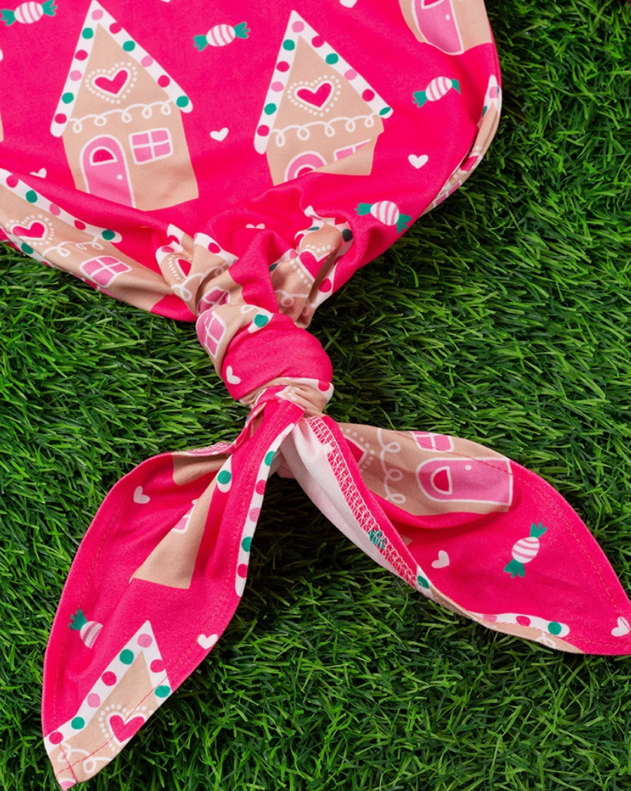 Gingerbread House Baby Gown Newborn Maple & Co. Boutique