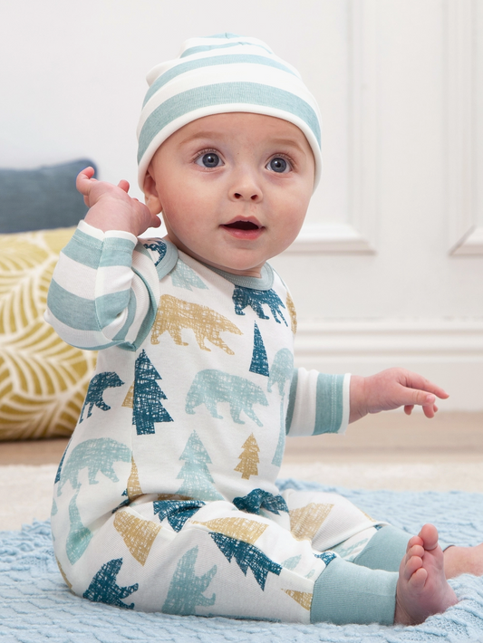 Baby Boy Cotton Romper (Timberland) Baby Onesie Maple & Co. Boutique
