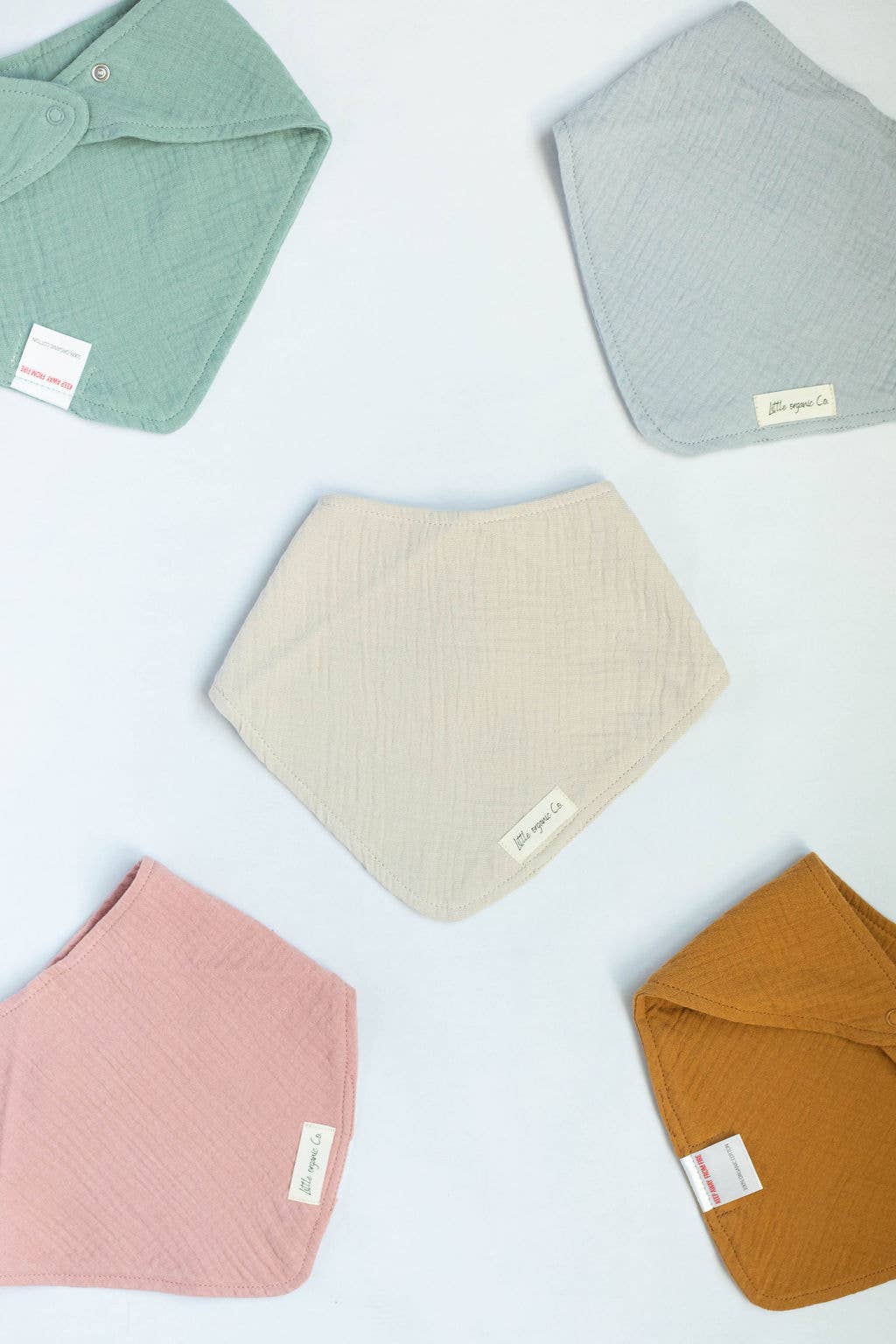 Organic Bandana Baby Bibs (Soft Muslin Fabric) Baby Accessory Maple & Co. Boutique