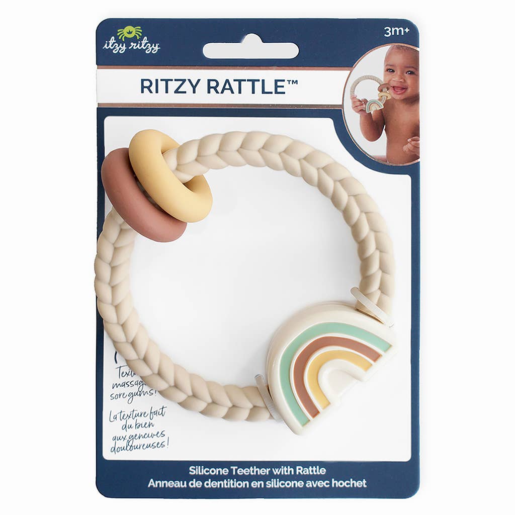 Ritzy Rattle™ Silicone Teether Rattles Baby Accessory Maple & Co. Boutique