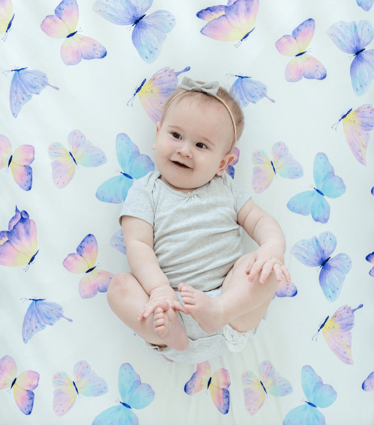 Butterfly Crib Sheet Nursery Maple & Co. Boutique