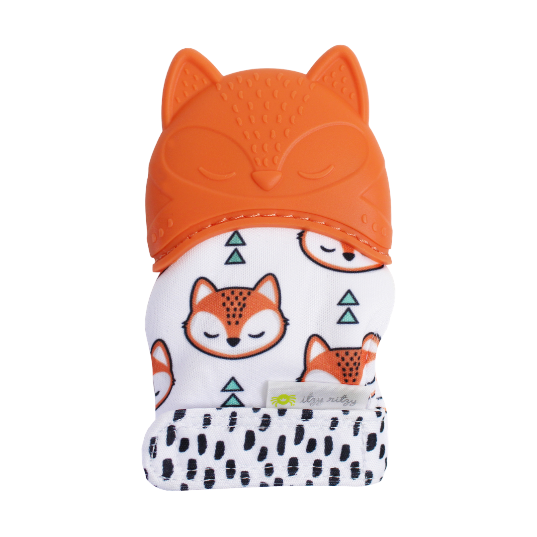 Silicone Teething Mitts Maple & Co. Boutique Fox