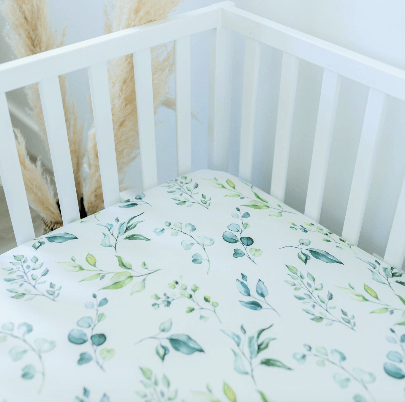 Eucalyptus Crib Sheet Nursery Maple & Co. Boutique