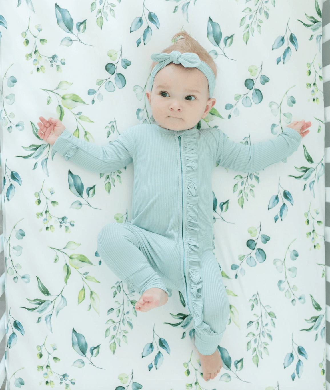 Eucalyptus Crib Sheet Nursery Maple & Co. Boutique