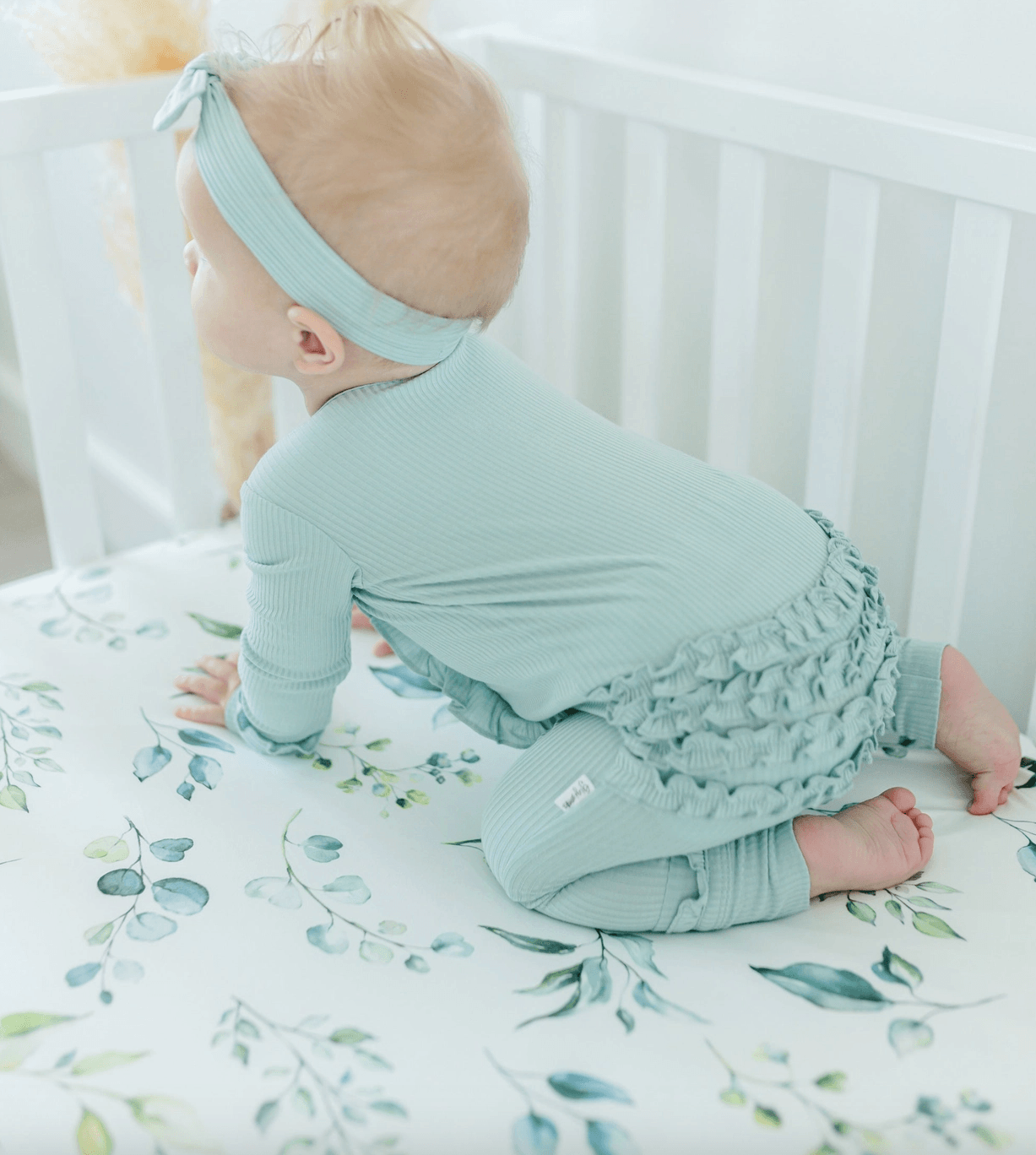 Eucalyptus Crib Sheet Nursery Maple & Co. Boutique