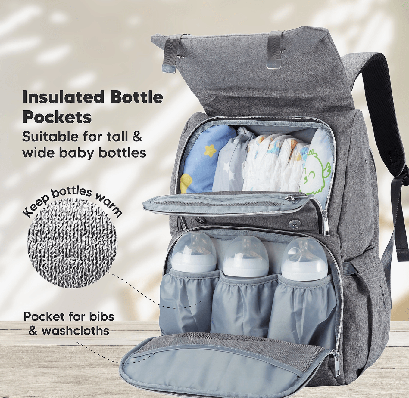 Explorer Diaper Bag Backpack baby essentials Maple & Co. Boutique