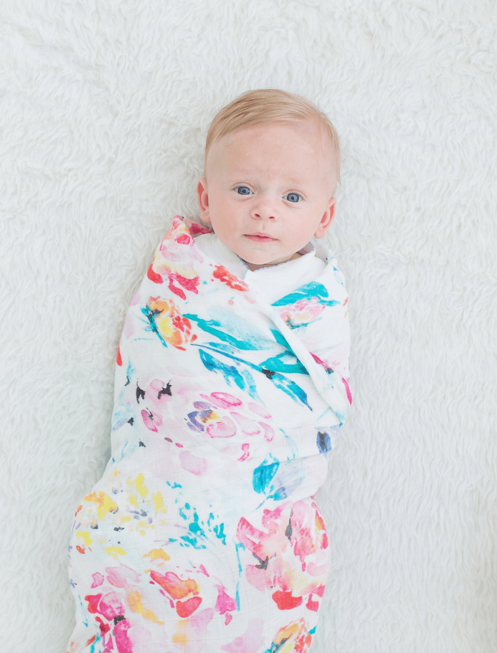 Floral Swaddle Blanket Newborn Maple & Co. Boutique