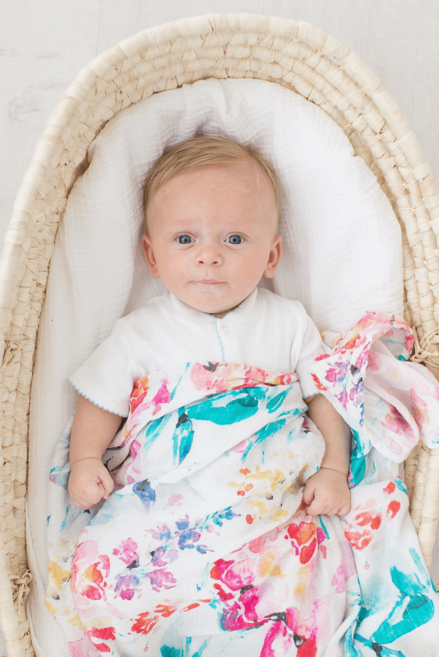 Floral Swaddle Blanket Newborn Maple & Co. Boutique