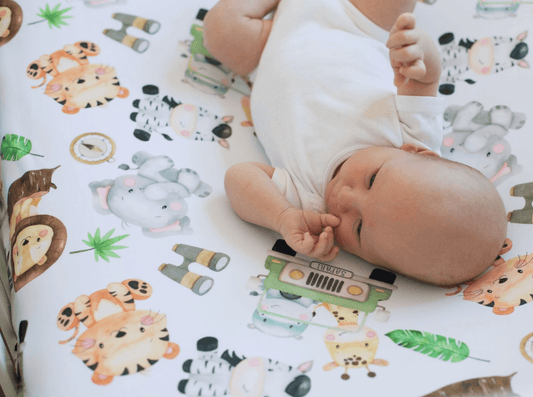 Safari Crib Sheet Nursery Maple & Co. Boutique