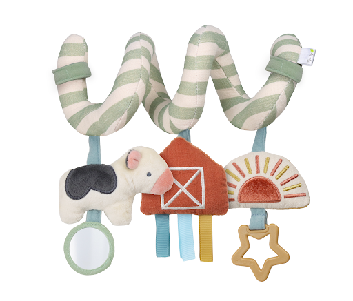 Itzy Bitzy Spiral Car Seat Activity Toy Farm baby essentials Maple & Co. Boutique