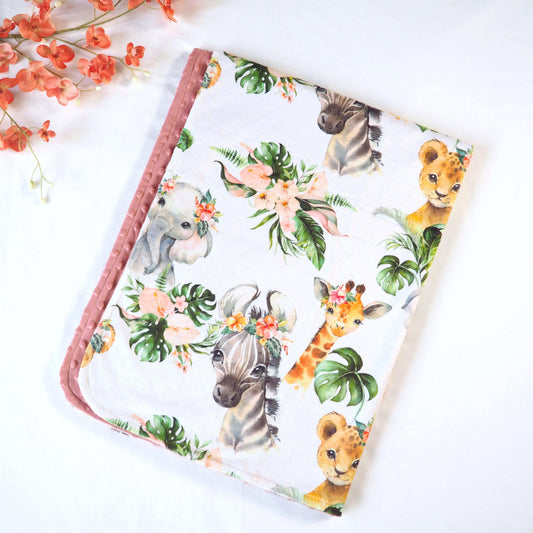 African Animals Blanket Blanket Maple & Co. Boutique