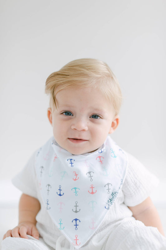 Baby Bandana Bibs - Anchors, Flowers, Flamingos, Boats baby essentials Maple & Co. Boutique