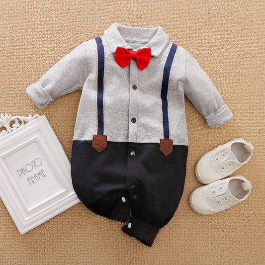 Baby Boy Dress Suit Baby Clothes Maple & Co. Boutique 9M-12M Grey Top