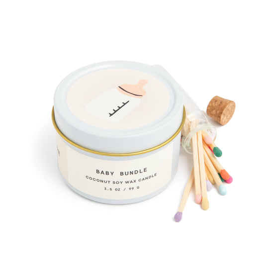 Baby Bundle Scented Candle and Matches Set Nursery Maple & Co. Boutique