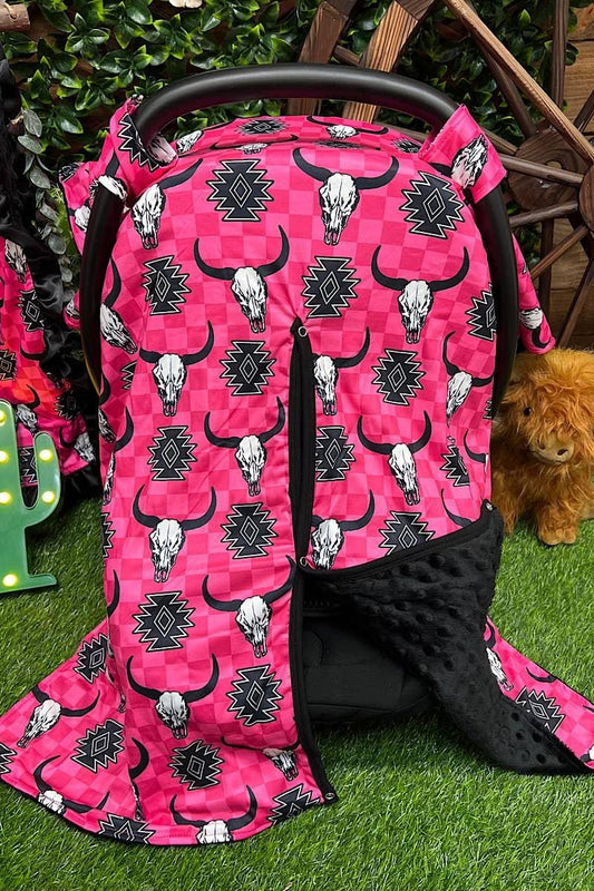 Bull Skull Printed Car Seat Cover Car Seat Cover Maple & Co. Boutique