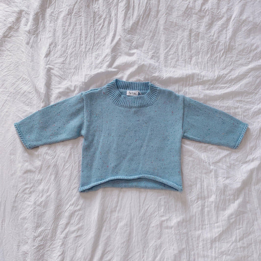 Charlie Knit Top - Blueberry Kids Tops Maple & Co. Boutique 3Y-4Y