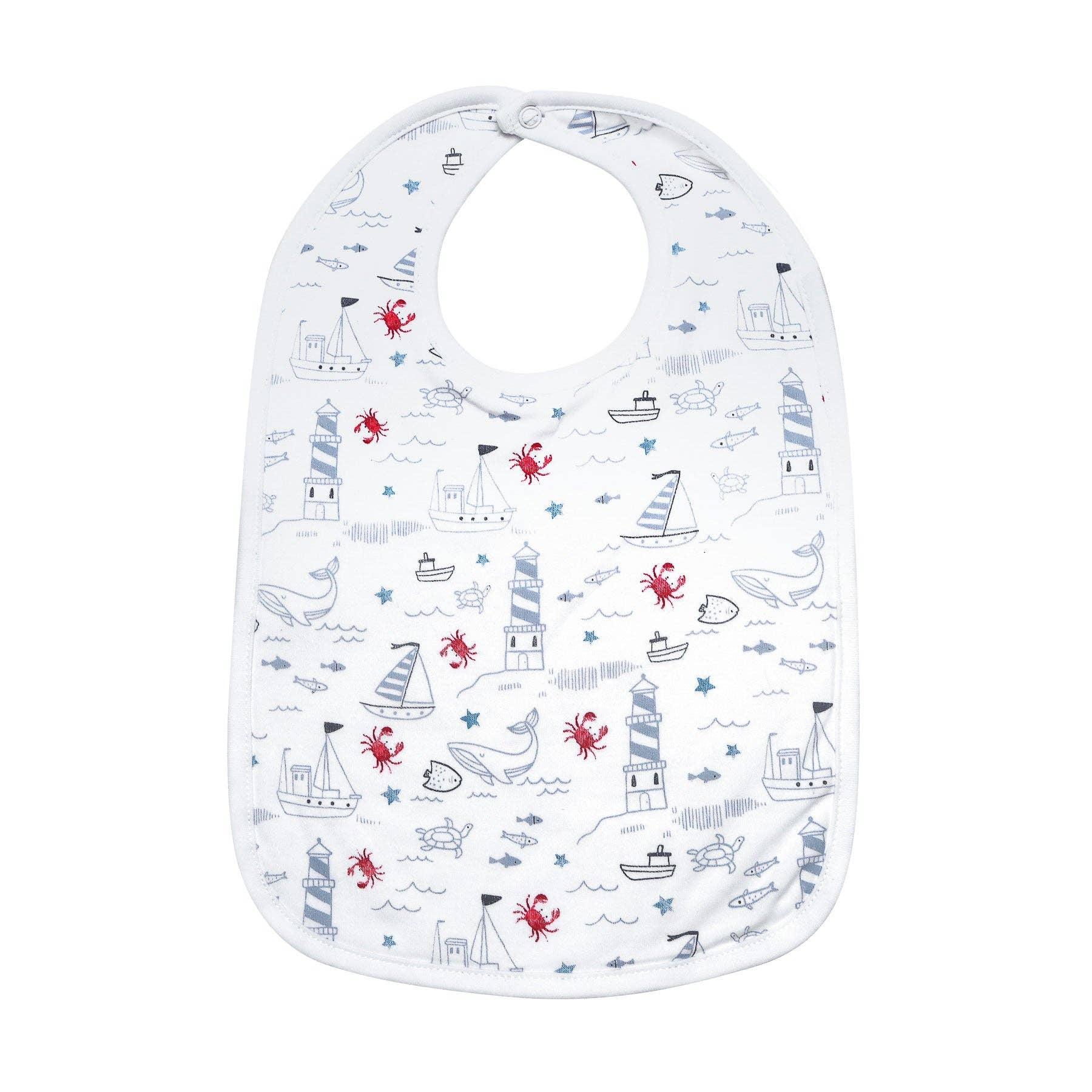 Coastal Crab Bib baby essentials Maple & Co. Boutique Coastal Crab Bib