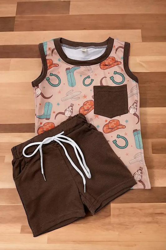 Country Boy Outfit Kids Clothes Maple & Co. Boutique 12-18M