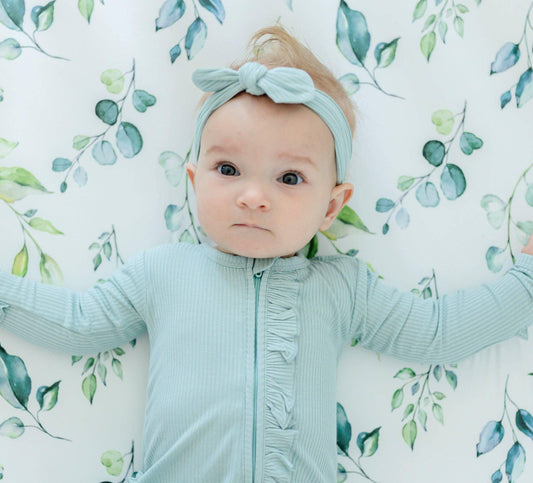 Eucalyptus Crib Sheet Nursery Maple & Co. Boutique