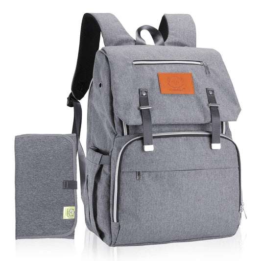 Explorer Diaper Bag Backpack baby essentials Maple & Co. Boutique Explorer Classic Gray