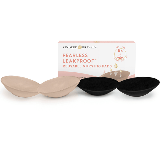 Fearless Leakproof Reusable Nursing Pads Nursing Maple & Co. Boutique Black & Beige