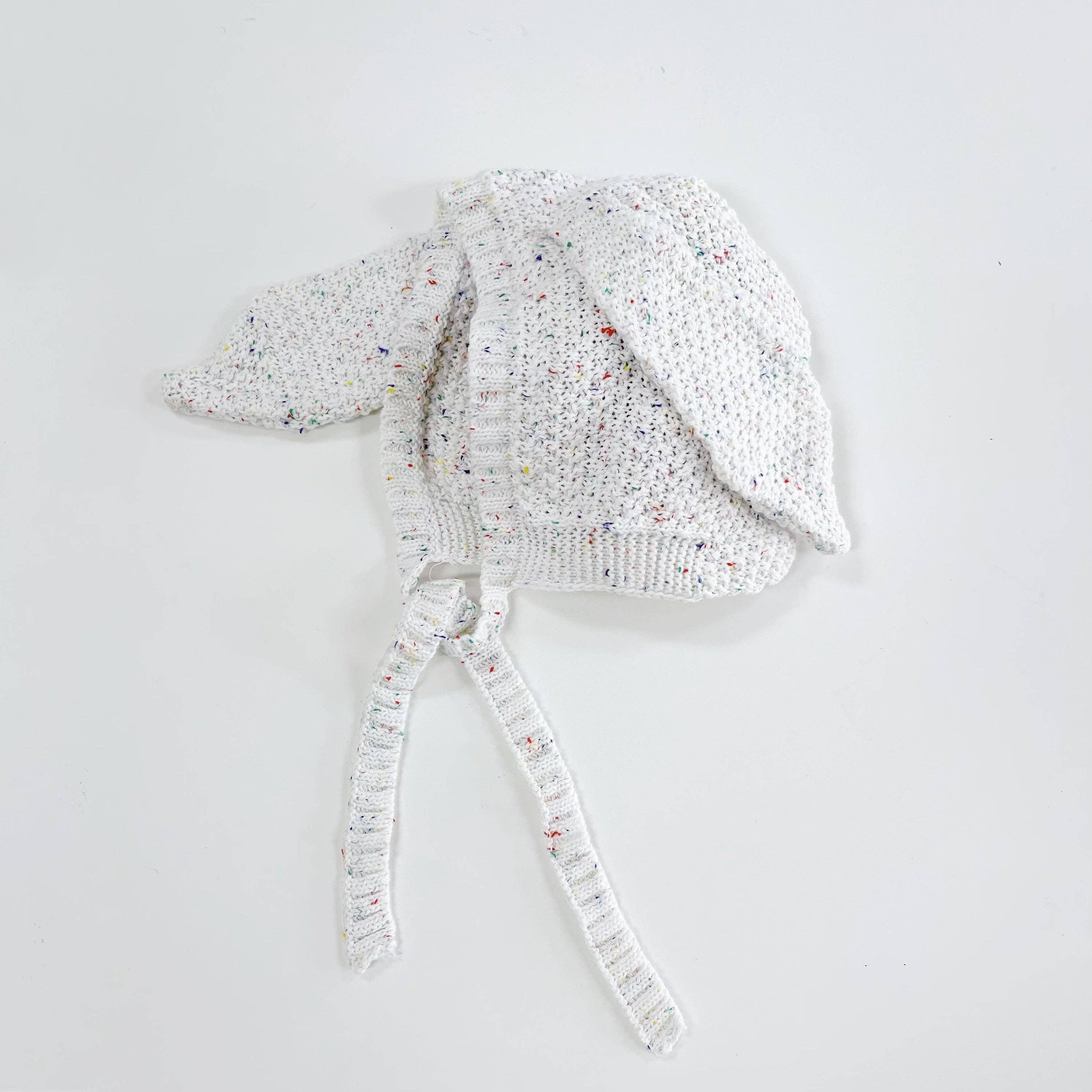 Knit Bunny Bonnet - Sugar Sprinkles Baby Accessory Maple & Co. Boutique 0-1Y