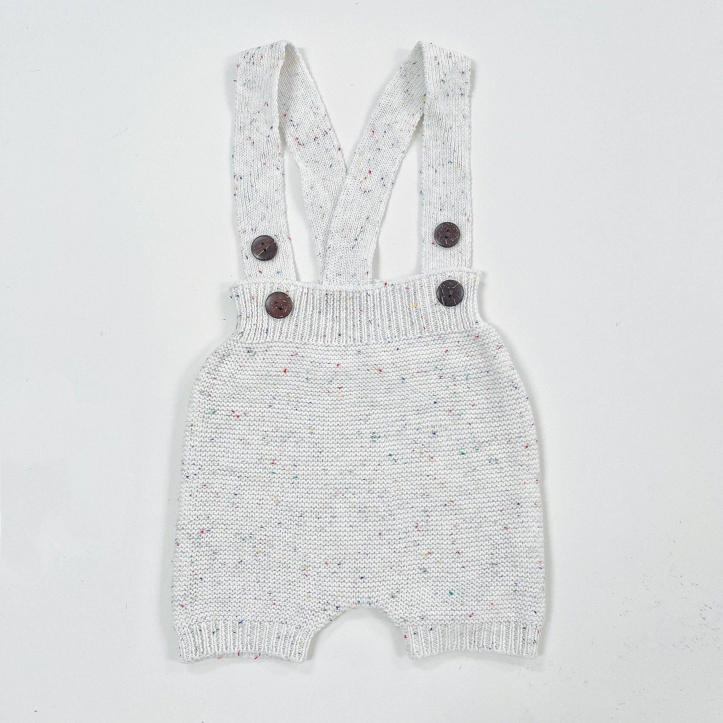 Knit Overall Bloomers - Sugar Sprinkles Baby Clothes Maple & Co. Boutique 3M-6M