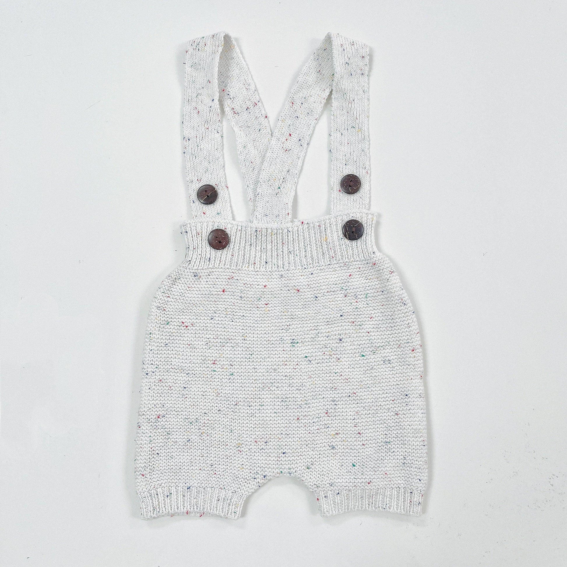 Knit Overall Bloomers - Sugar Sprinkles Baby Clothes Maple & Co. Boutique 3M-6M