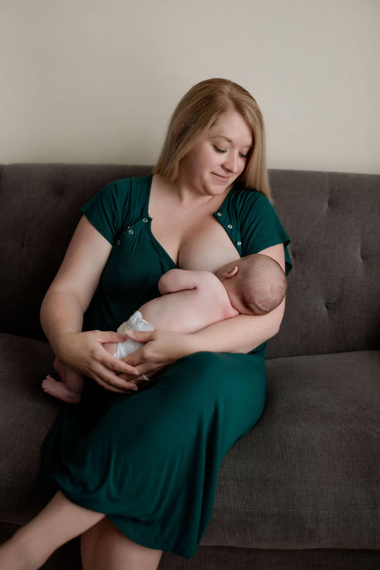 Labor and Delivery/ Nursing Gown (Forest) Nursing Maple & Co. Boutique