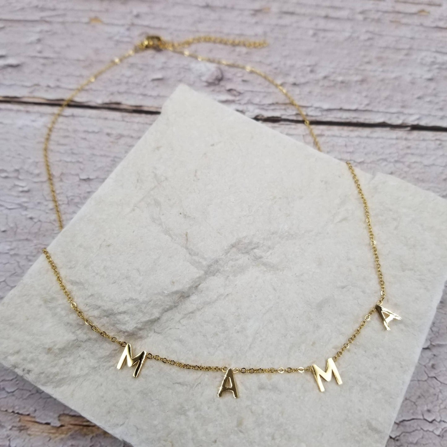 MAMA Necklace mama accessories Maple & Co. Boutique Gold