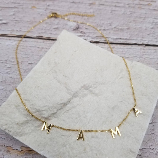 MAMA Necklace mama accessories Maple & Co. Boutique Gold