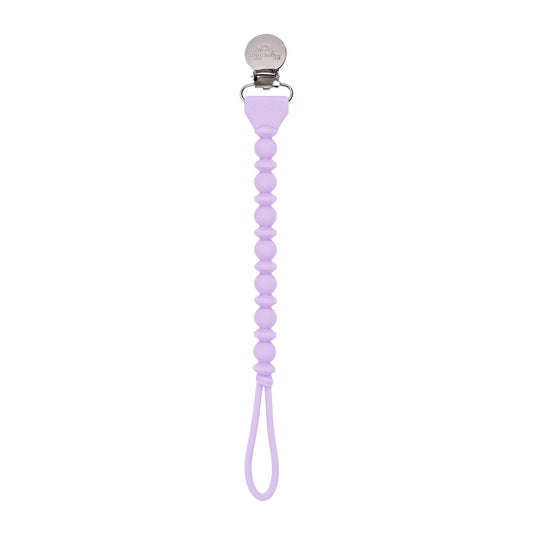 Silicone One-Piece Pacifier Clips teething Maple & Co. Boutique Purple