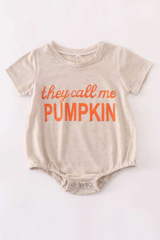 They Call Me Pumpkin Romper Baby Clothes Maple & Co. Boutique 3M