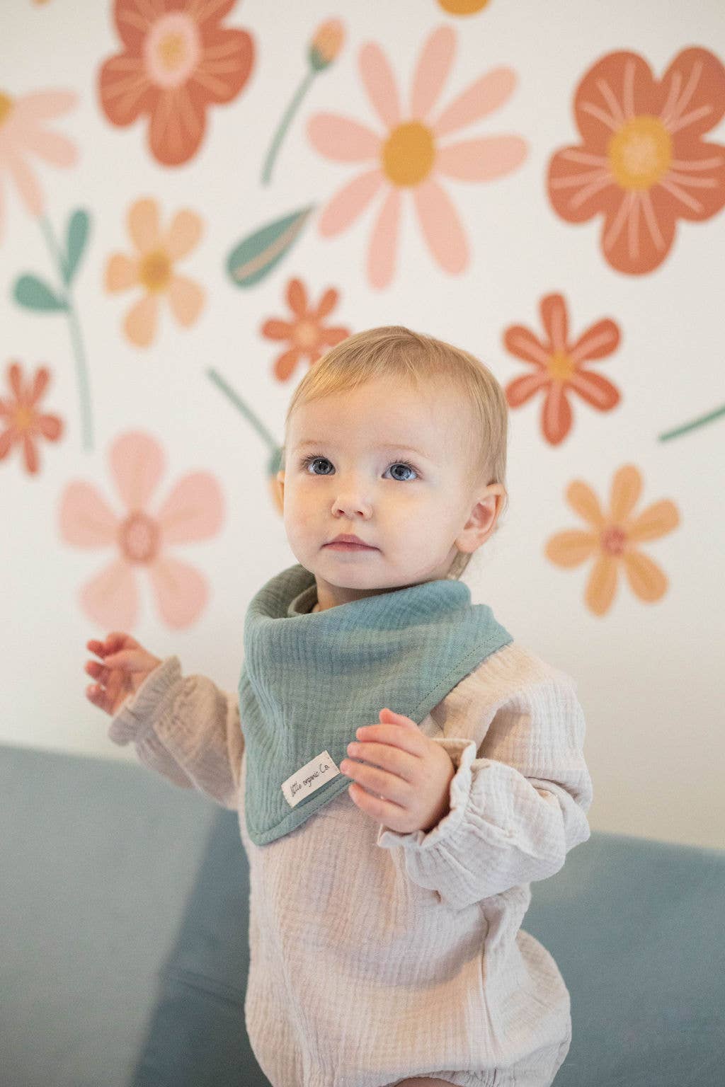 Organic Bandana Baby Bibs (Soft Muslin Fabric) Baby Accessory Maple & Co. Boutique   