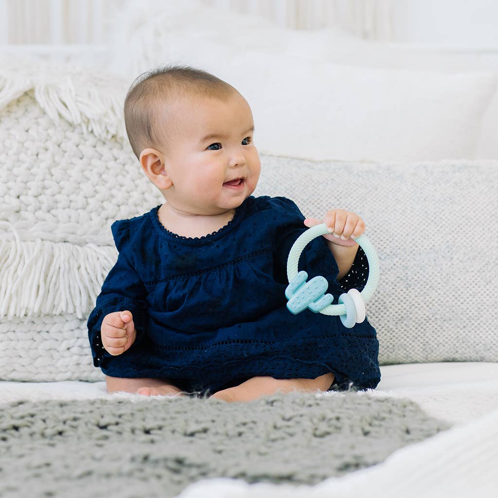 Ritzy Rattle™ Silicone Teether Rattles Baby Accessory Maple & Co. Boutique   