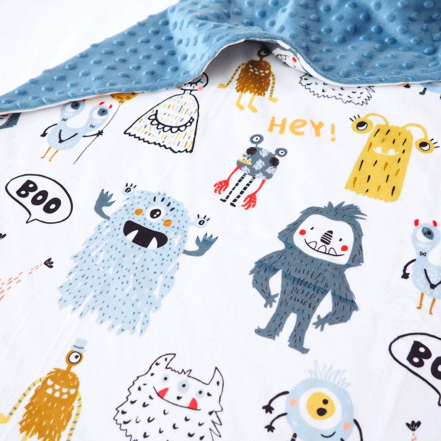 Baby & Toddler Minky Blanket - Monster Friends Blanket Maple & Co. Boutique   