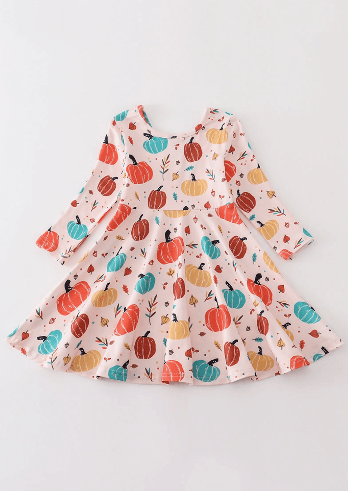 Pumpkin Dress Kids Clothes Maple & Co. Boutique   