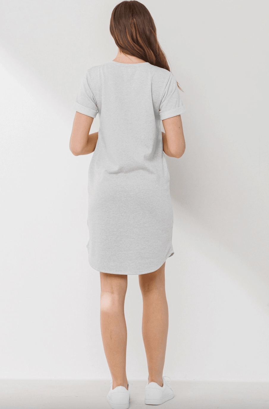 T-Shirt Maternity Dress with Pockets Maternity Maple & Co. Boutique   