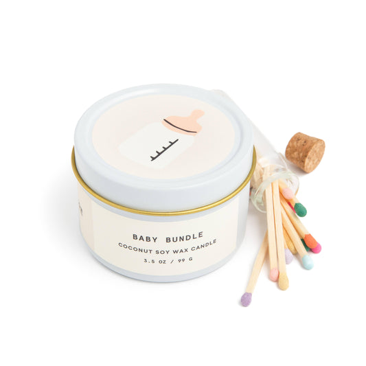 Baby Bundle Scented Candle and Matches Set Nursery Maple & Co. Boutique   