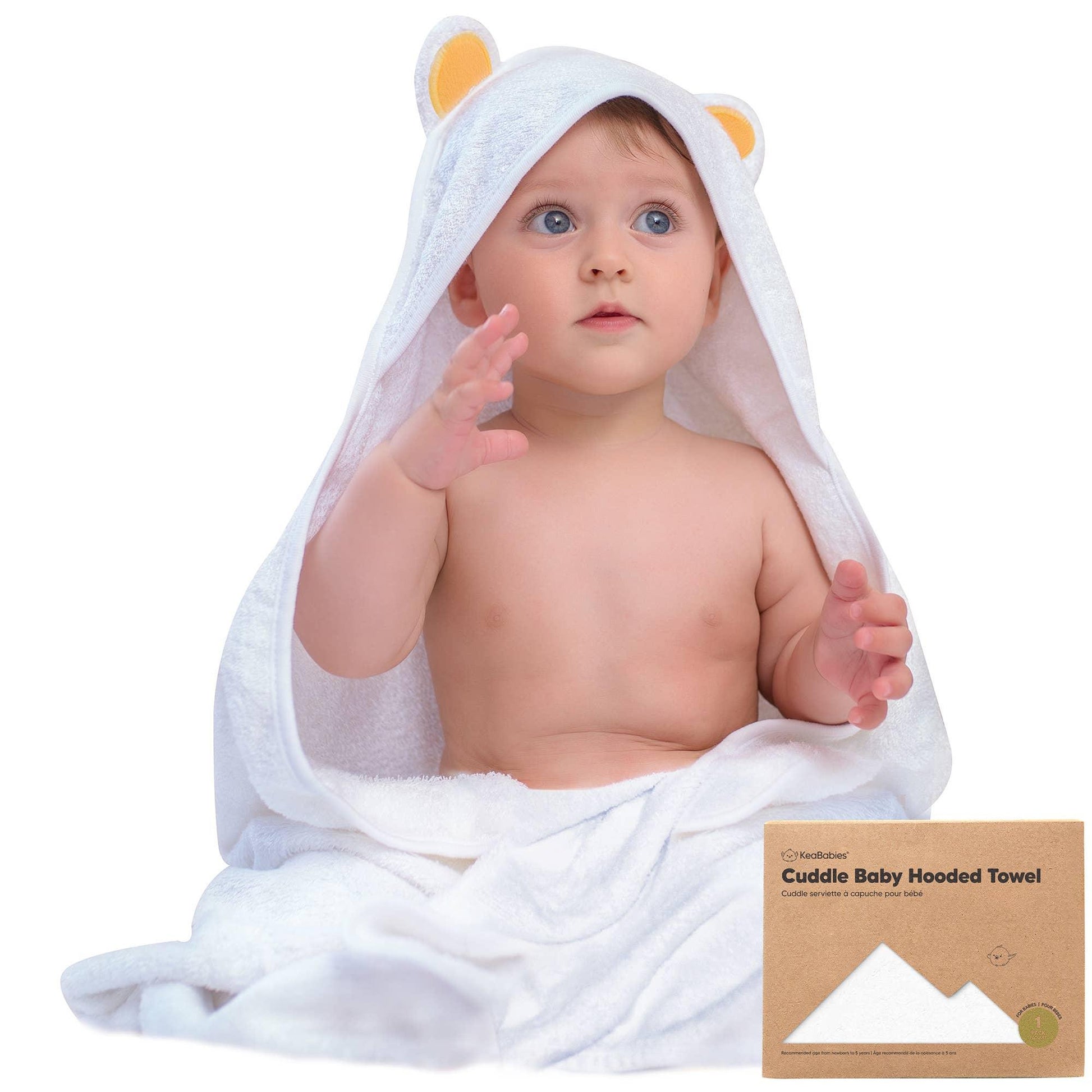 Bamboo Baby Hooded Towel (Bear) Bath Maple & Co. Boutique   