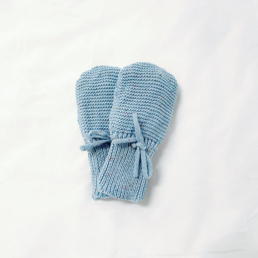 Knit Mitts Baby Accessory Maple & Co. Boutique Blueberry (0M-12M)  
